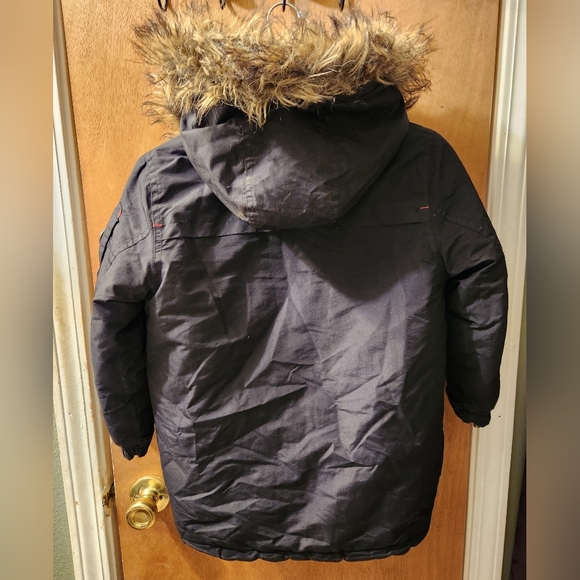 Michael Kors Faux Fur Hood Jacket Sz 5/6 Girls - Picture 2 of 10